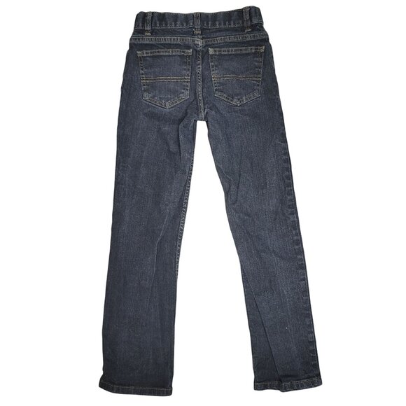 wonder nation relaxed boys adjustable jeans size 10 dark wash grey black blue - Picture 2 of 4
